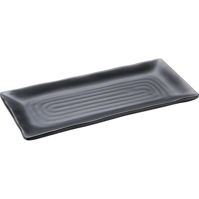 Olympia Kristallon Fusion Melamine Rectangular Platters Large 267mm (Pack of 4)