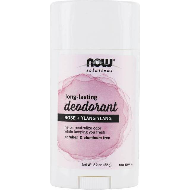 NOW Solutions Long-Lasting Deodorant Stick- Rose + Ylang 2.2 oz