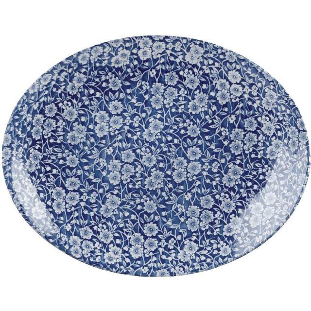 Churchill Vintage Prints Oval Plates Prague Victorian Calico Print 317mm (Pack of 6)
