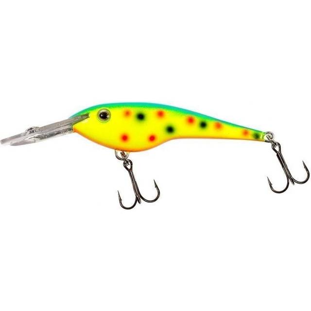 Wobbler Warbird Deep Diver Grön/gul/prickar 7,5g 8,5cm