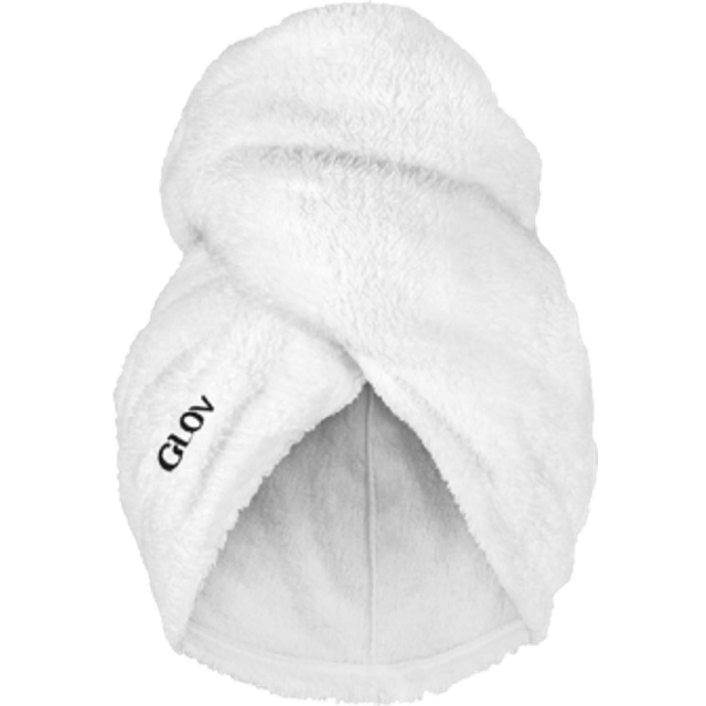 Hårhandduk med superabsorberande mikrofiber turban med vriden knapp för vått hår universell storlek