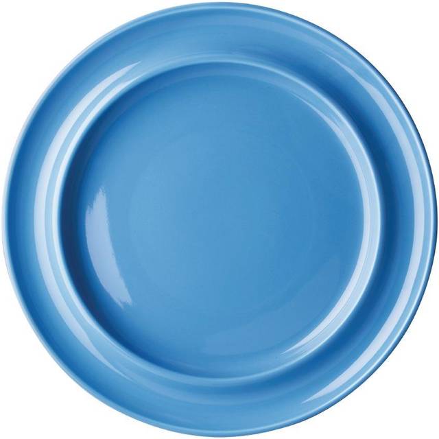 Olympia Kristallon Heritage Raised Rim Plates Blue 252mm (Pack of 4)