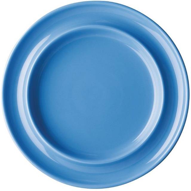 Olympia Kristallon Heritage Raised Rim Plates Blue 205mm (Pack of 4)