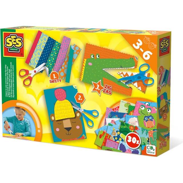 Ses Creative Children's I Learn To Use Scissors Step-By-Step Set 3 To 6 Years 14 14634