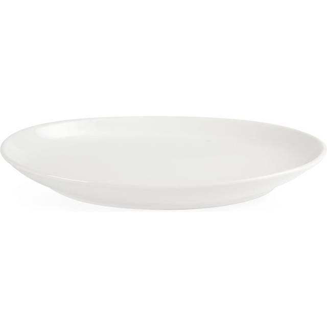 Olympia Whiteware French Deep Oval Plates 365mm (2 pack)