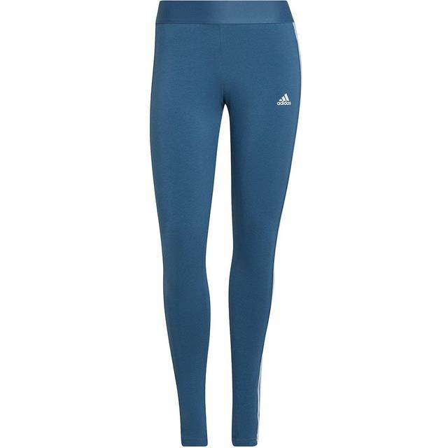 adidas Women's Essentials 3-stripes Leggings  Altered Blue/White  X-Small
