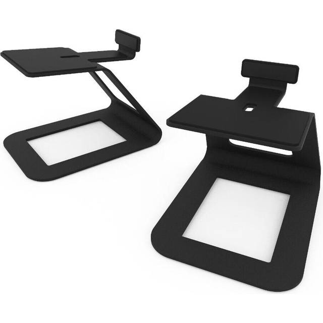 Kanto Elevated Desktop Speaker Stands (S6 Large) - Black