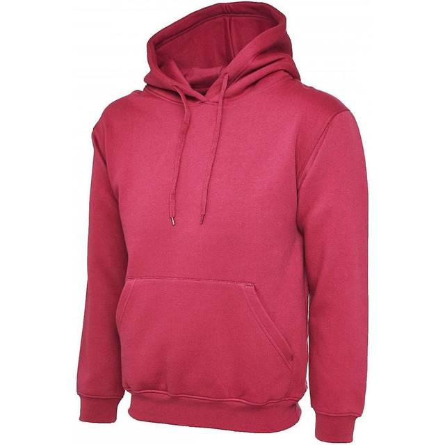 Uneek Classic Hooded Sweatshirt UC502 Hot Pink XL Colour: Hot Pink, Si