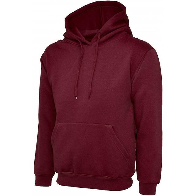 Uneek Classic Hooded Sweatshirt UC502 Maroon M Colour: Maroon, Size: M