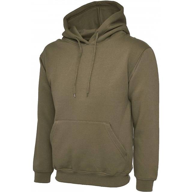 Uneek UC502 Classic Hoodie 300GSM Military Green 2XL Colour: Military