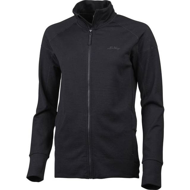 Lundhags Ullto Merino Ws Full Zip, mellanlager, dam, svart