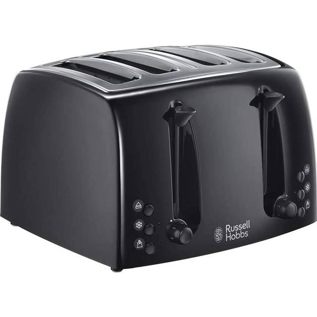 Russell Hobbs Premium Grey Textures 4 Slice Toaster UK Plug
