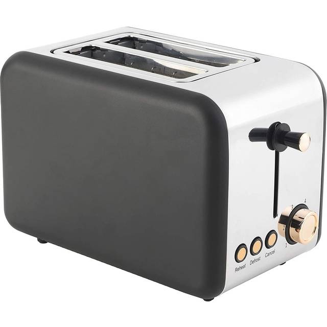 Salter Stainless Steel 850W 2 Slice Toaster Rose Gold Edition Metallic Finish
