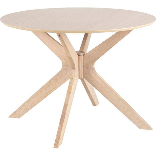 Florence Duncan Round 4 Seater Dining Table White Oak - Furniture To Go