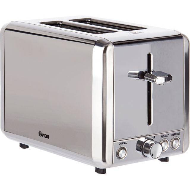 Stainless Steel 2 Slice Toaster - Silver