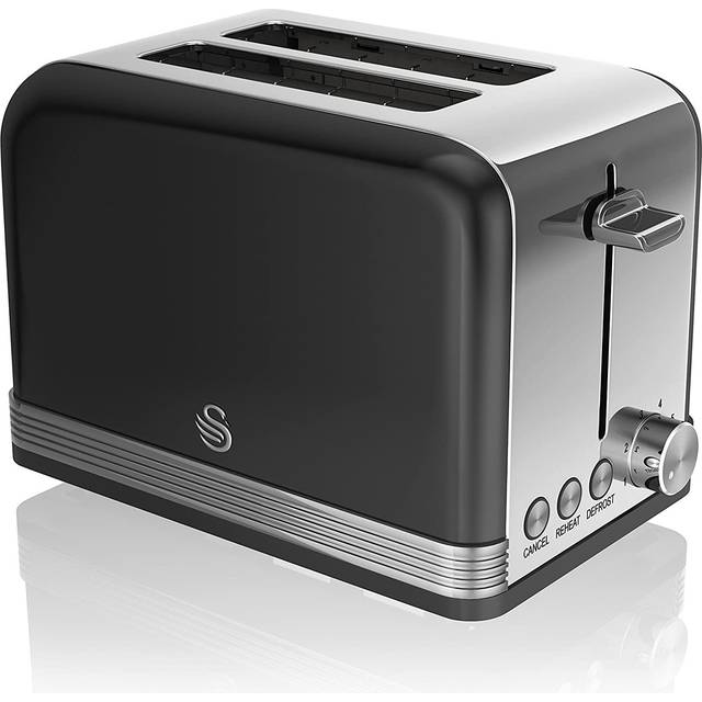SWAN ST19010GRN 2-Slice Toaster - Grey, Silver/Grey