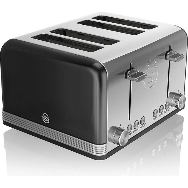 Swan st19020gn - retro 4-slice toaster green