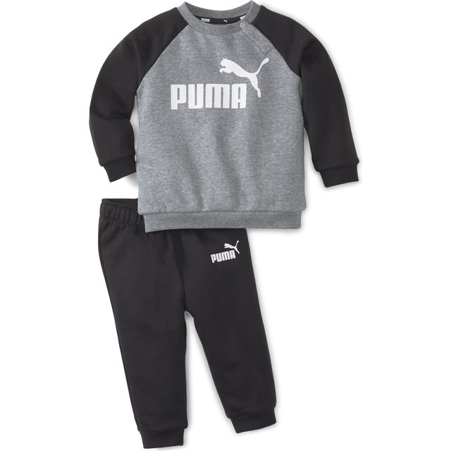 Puma Sweatshirt - Ace Raglan - Gråmelerad/Svart - Puma - 1 år (80) - Sweatset
