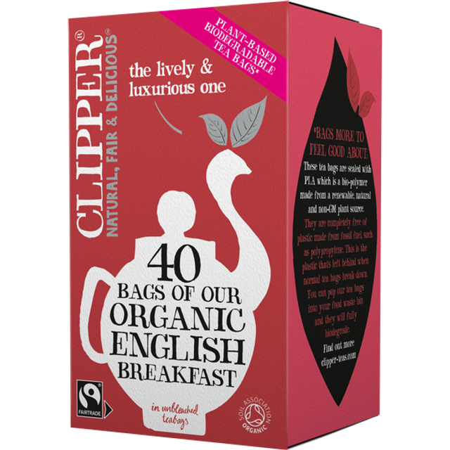 Clipper Organic & Fair Trade English Breakfast Tea 40 Bags