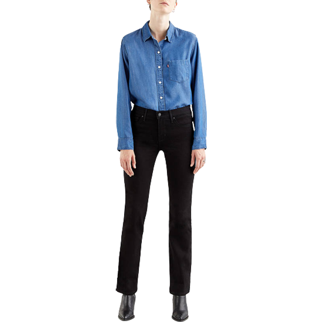 Levi's 314™ Shaping Straight Jeans dam, Black and Black, 31W / 30L