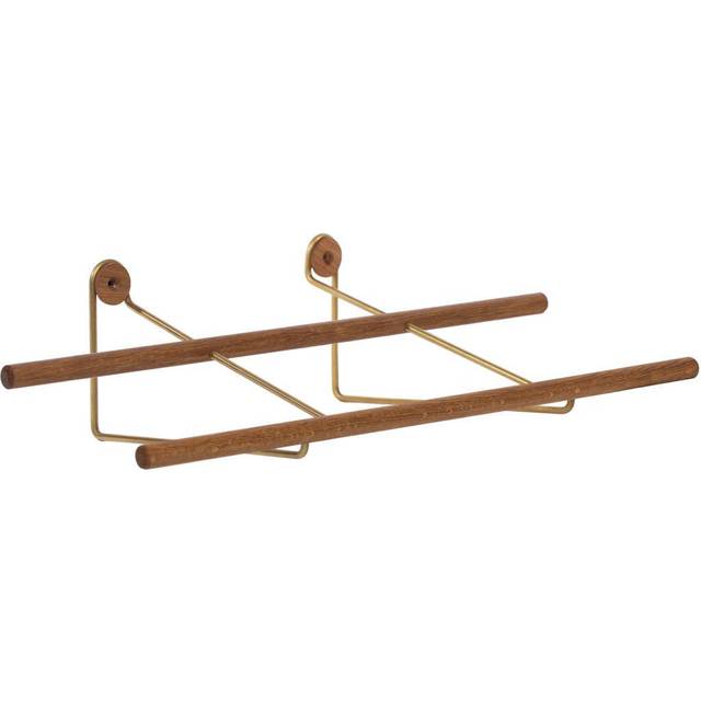 WeDoWood - Shoe Rack - WeDoWood - Skohylla - Oak/Brass - Small - H15 x W60 x D25 cm