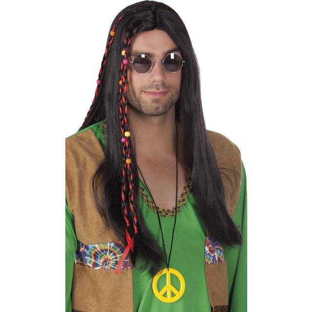 wig Flower Power men black