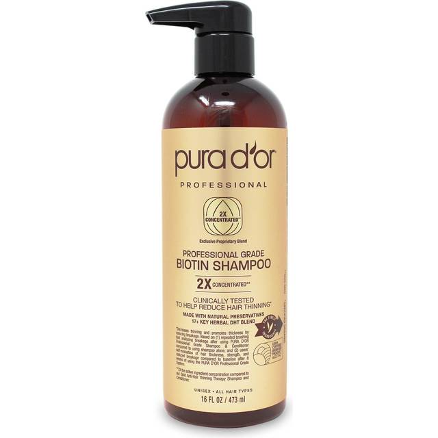PURA D'OR Professional Grade Biotin Shampoo For Thinning Hair  Clinica