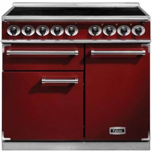 Falcon F1000DXEIRD/N 1000 Deluxe Induction Range Cooker In Cherry Red