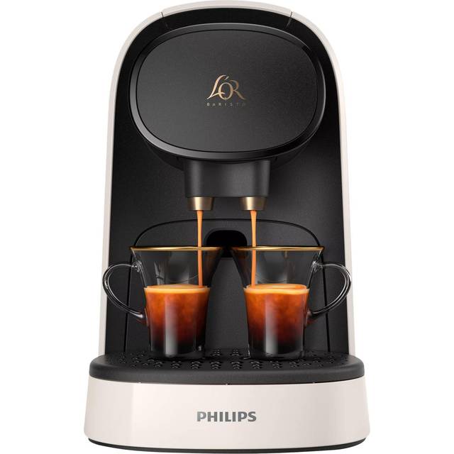 Philips Kaffekapselmaskin LM8012/60 – dubbel shot, dubbel njutning, 1 eller 2 koppar, Ristretto, espresso, Lungo eller Grand Café Long, dubbel kapsel, äkta espressokvalitet, pianosvart