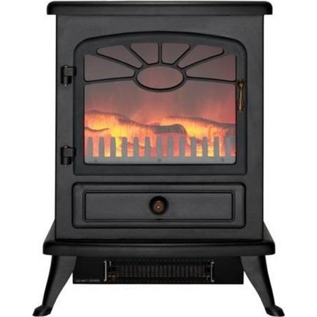 Focal Point Fires 1.8kW ES2000 Electric Stove - Black, Black