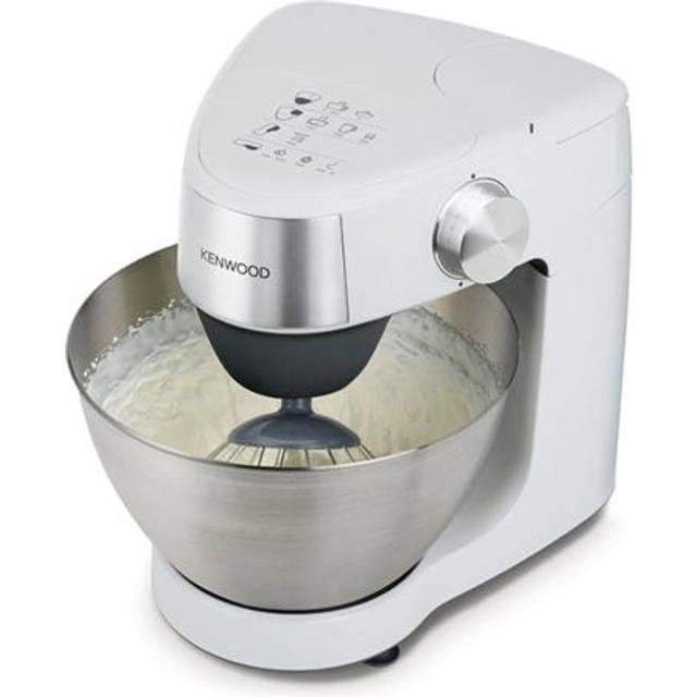 Kenwood Prospero+ Matberedare KHC29.HOWH, 4,3l Skål i Rostfritt Stål, Innehåller 3 delar, Strimlare, Mixertillbehör i Akryl, Citronpress och Stänkskydd, 1000 W, Vit