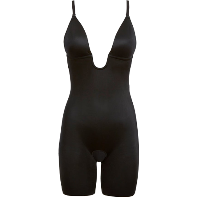 Spanx Womens Very Black Suit Your Fancy Stretch-jersey Catsuit Xs - Very black