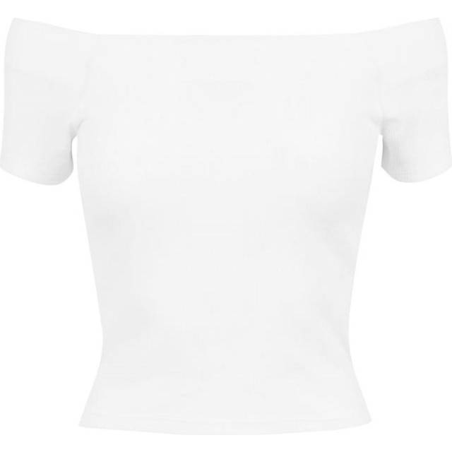 UC Ladies UC Off Shoulder Rib Tee White / XS T-shirt