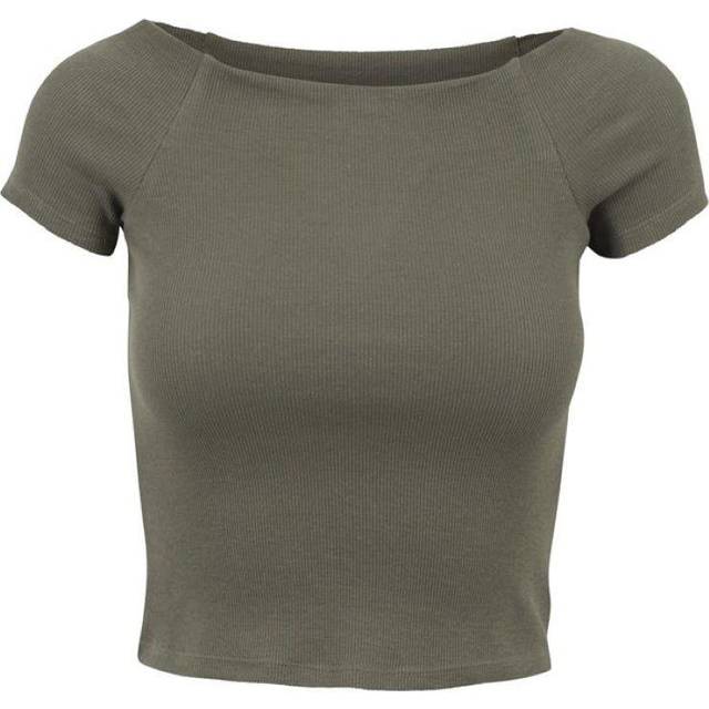 UC Ladies UC Off Shoulder Rib Tee Olive / L T-shirt