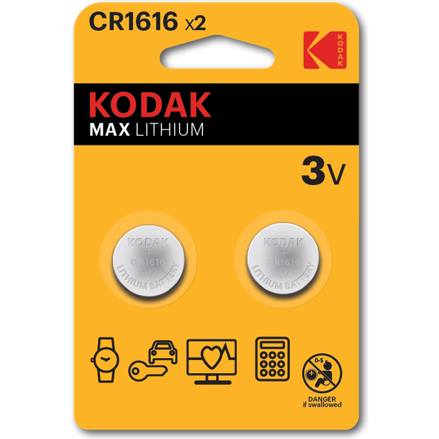 Kodak Max lithium CR1616 2-pack