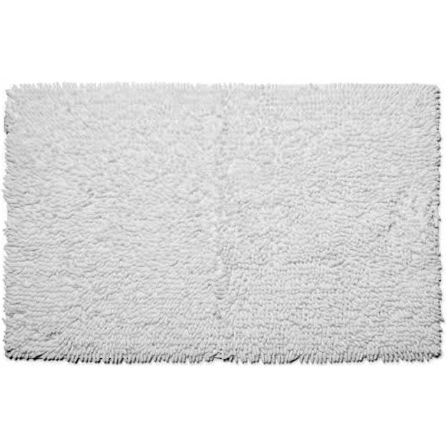 Croydex White Cotton Bathroom Mat Textile Bath Mats/White
