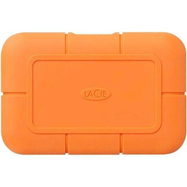 LaCie Rugged SSD, 4 TB, Extern SSD, USB-C, Thunderbolt 3, extremt motståndskraftig mot vatten och fall på tre meter, Mac, PC, 1 månad Adobe CC, 5 års Rescue Services (STHR4000800)