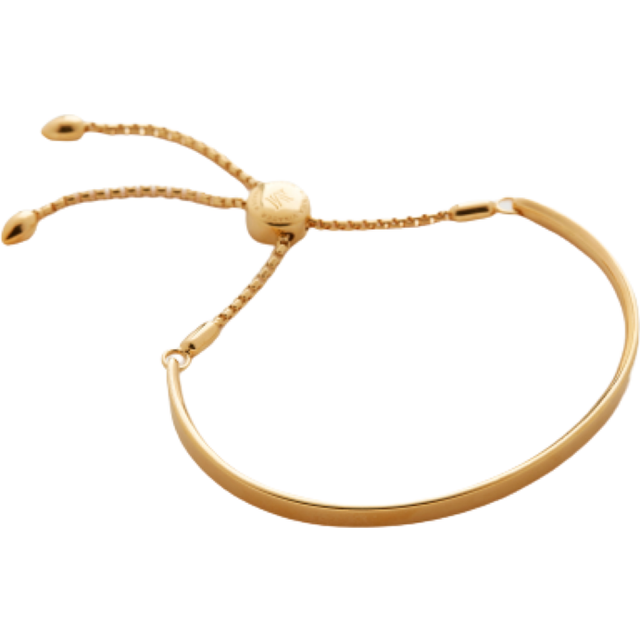 Monica Vinader Womens Gold Fiji 18ct Yellow Gold-plated Vermeil Sterling-silver Bracelet 11cm - GOLD