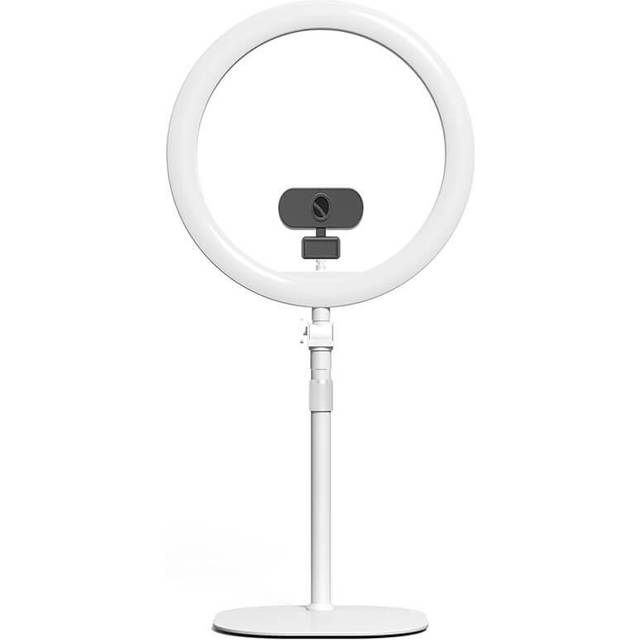 KODAK LED Ring Light Bordsstativ med Hållare för Mobil och Kamera - Vit