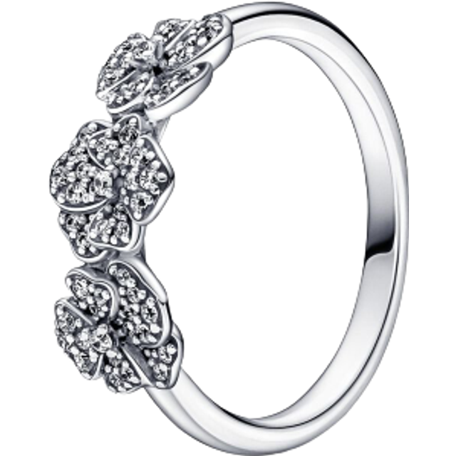 PANDORA - Triple Pansy Flower Ring
