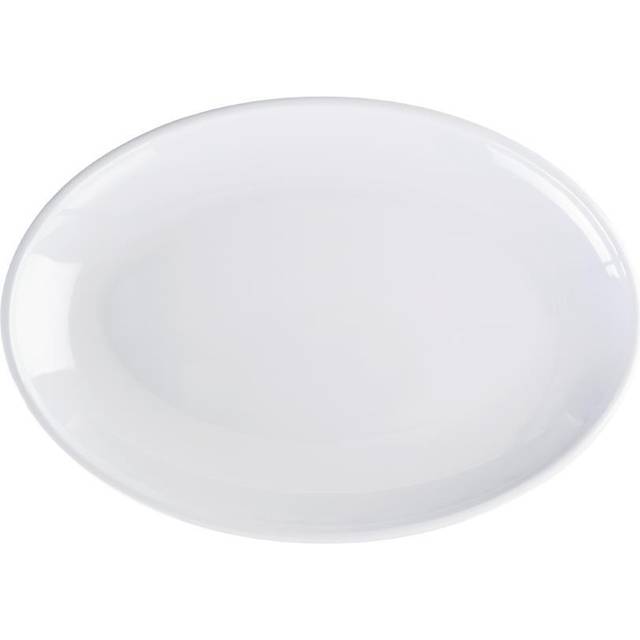 Olympia Kristallon Melamine Oval Coupe Plates 225mm (Pack of 12)