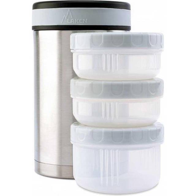 Laken Thermo Insulated Stainless Steel Vacuum Food Jar Container w/Cover and ..., 50 Ounce Plain, 50 Ounce
