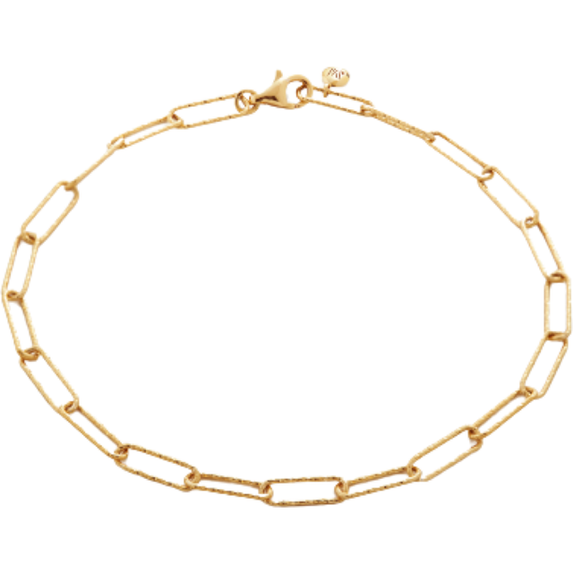 Monica Vinader Womens Gold Alta 18ct Textured Gold-plated Vermeil Sterling Silver Bracelet 1size - GOLD