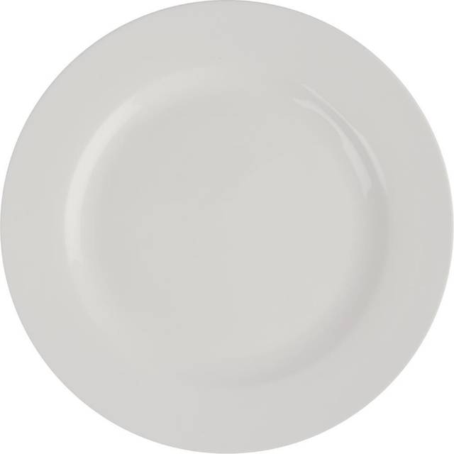 Olympia Lumina Wide Rim Round Plates White 200mm (6 pack)