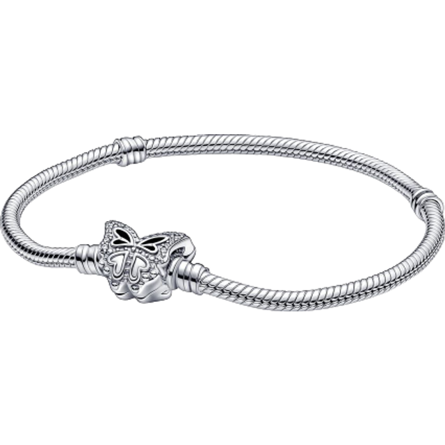 Pandora Bracelets Pandora Moments Bracelet Snake Chain Butterfly Clasp 590782C01