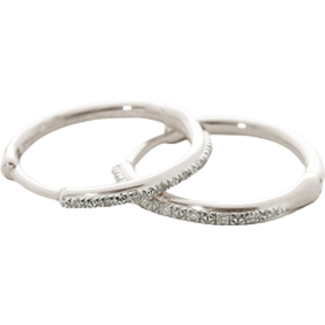 Monica Vinader Riva Wave Diamond Hoop Earrings