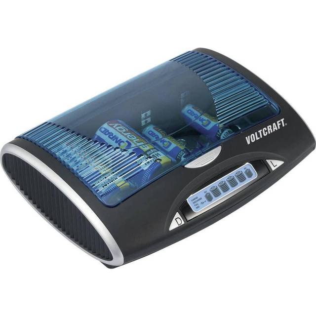 VOLTCRAFT P-600 Batteriladdare NiMH AAA (R03), AA (R6), C (R14), D (R20), 9V block (6F22)