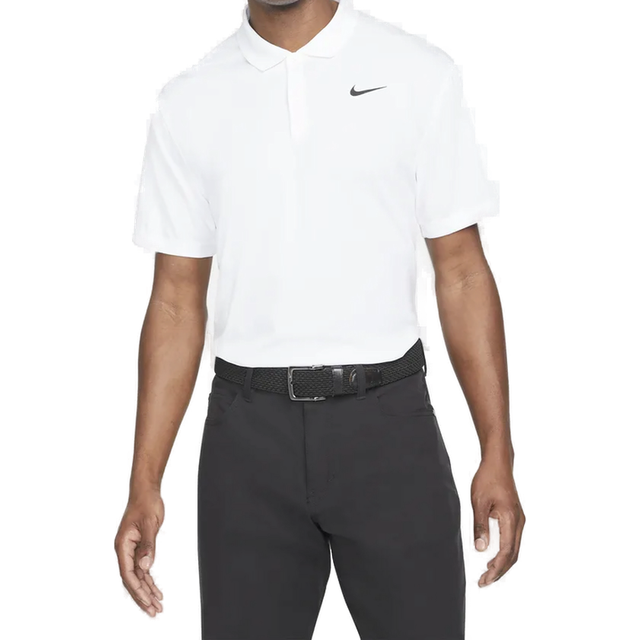 Nike Dri-FIT Victory Solid Polo Shirt - White/Black White/Black / XL