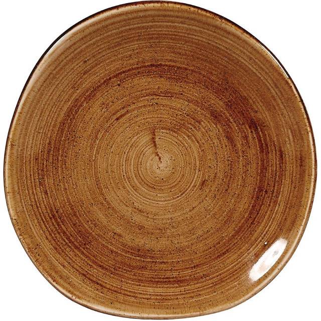 Churchill Stonecast Patina Organic Round Plates Vintage Copper 186mm (Pack of 12)