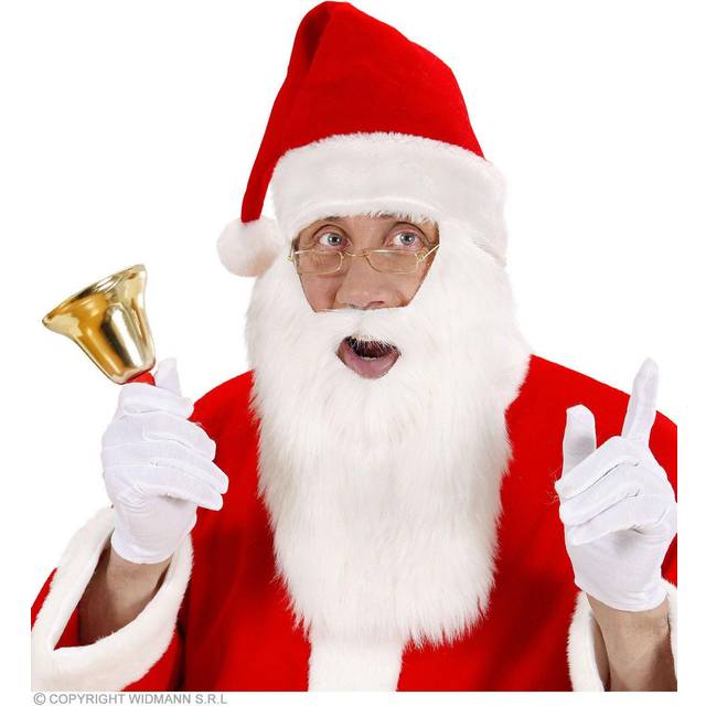 Plush Santa Claus With Beard Christmas Theme Hats Caps & Headwear For Fancy -  santa fancy claus beard christmas dress plush hat father accessory